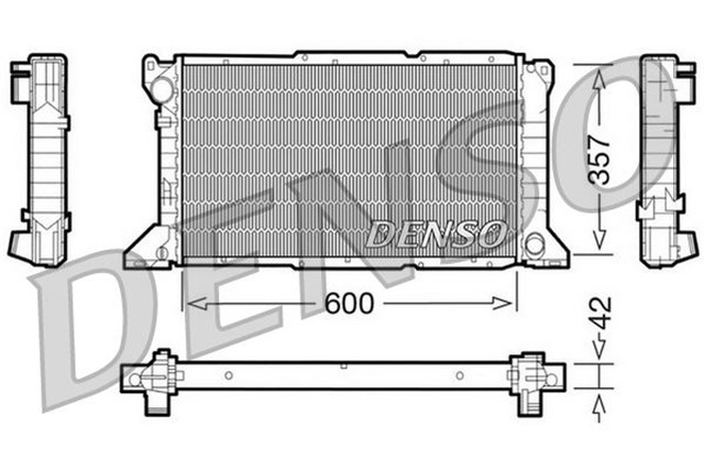 RADIATOR. ENGINE COOLING FORD TRANSIT 91 - 94