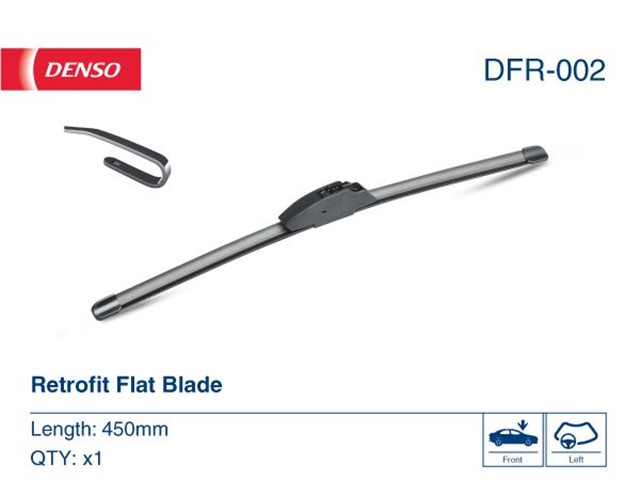 WIPER. FLAT FRONT BLADE