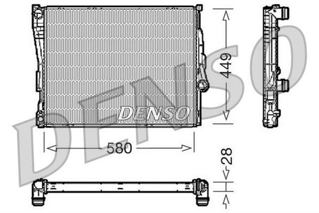 RADIATOR. ENGINE COOLING BMW 3 E46 98 - 06