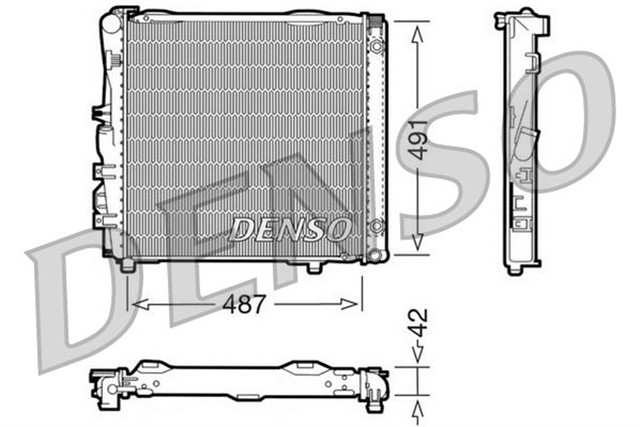 RADIATOR. ENGINE COOLING MERCEDES - BENZ S - CLASS W126 79 - 91