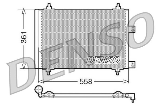 CONDENSER. AIR CONDITIONING CITRO N C4 COUPE 04 - 11