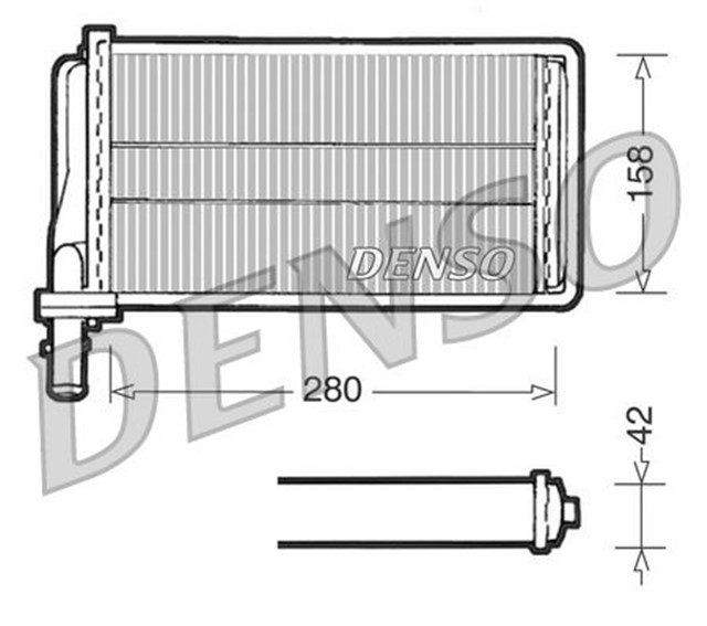 HEAT EXCHANGER. INTERIOR HEATING ALFA ROMEO 166 98 - 07