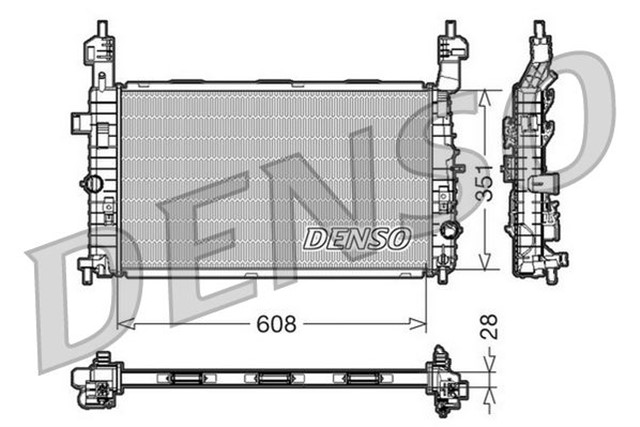 RADIATOR. ENGINE COOLING OPEL MERIVA A 03 - 10