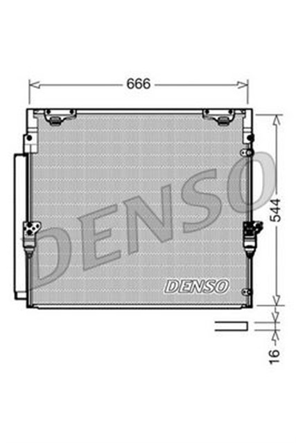 CONDENSER. AIR CONDITIONING TOYOTA LAND CRUISER J200 07 - 