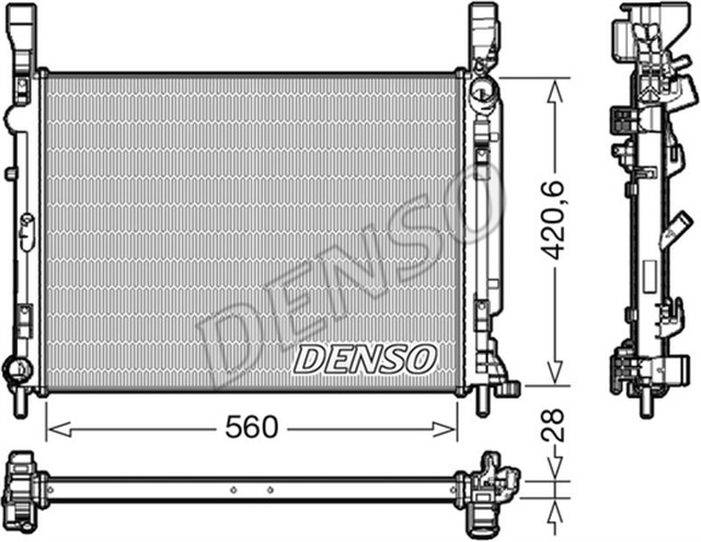 RADIATOR. ENGINE COOLING RENAULT KANGOO 08 - 