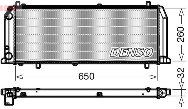 RADIATOR. ENGINE COOLING AUDI 100 43. C2 76 - 83