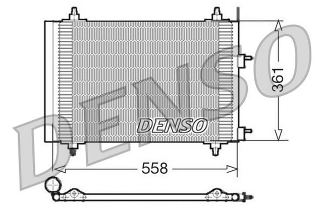 CONDENSER. AIR CONDITIONING PEUGEOT 307 00 - 12
