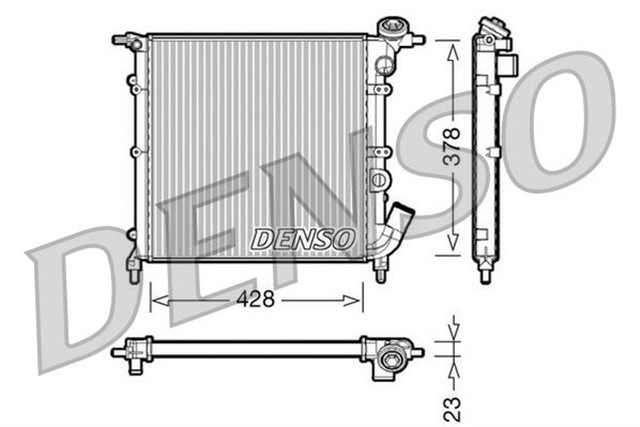 RADIATOR. ENGINE COOLING RENAULT 19 I 88 - 92
