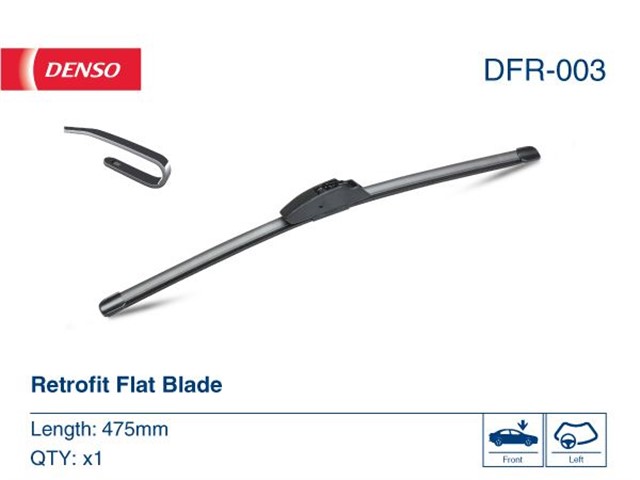WIPER. FLAT FRONT BLADE