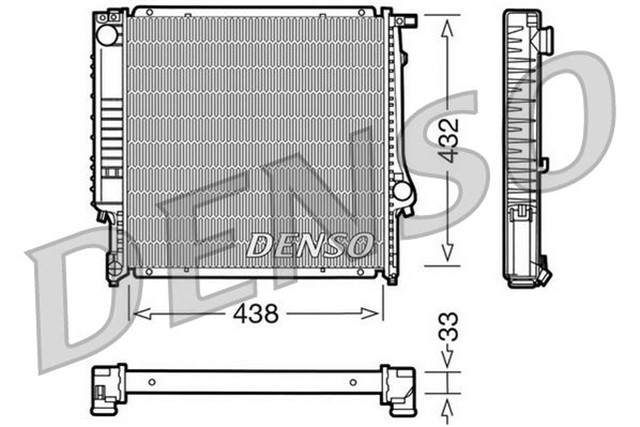 RADIATOR. ENGINE COOLING BMW 3 E30 82 - 94