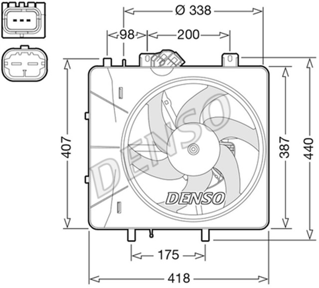 FAN. RADIATOR CITRO N C2 03 - 10