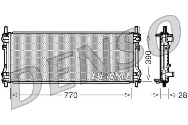 RADIATOR. ENGINE COOLING FORD TRANSIT 00 - 06