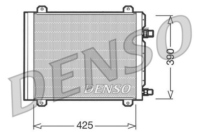 CONDENSER. AIR CONDITIONING RENAULT TWINGO I 93 - 07