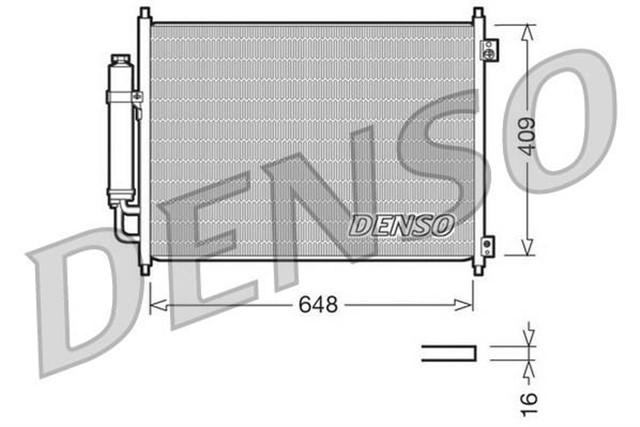 CONDENSER. AIR CONDITIONING NISSAN X - TRAIL T31 07 - 13