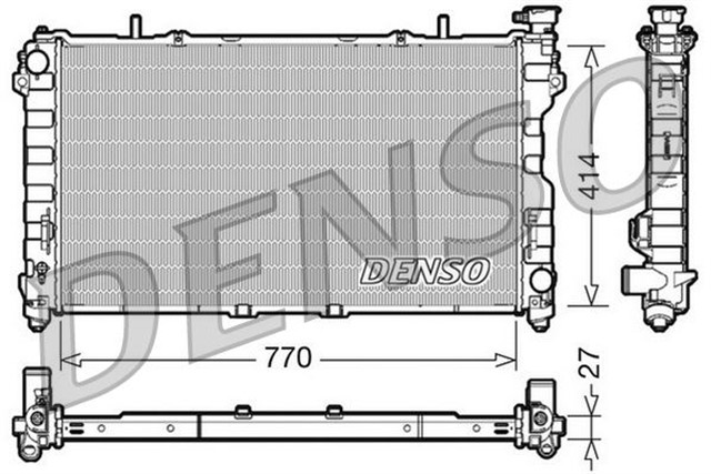 RADIATOR. ENGINE COOLING CHRYSLER VOYAGER IV 00 - 08