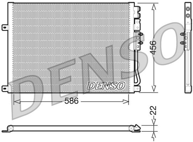 CONDENSER. AIR CONDITIONING JEEP COMMANDER 05 - 10
