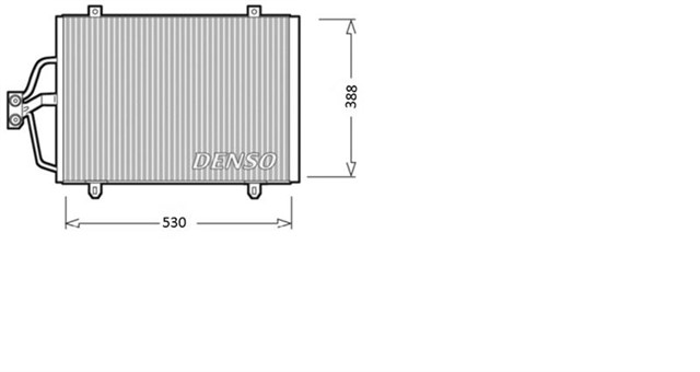 CONDENSER. AIR CONDITIONING RENAULT MEGANE I 96 - 03
