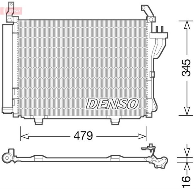 CONDENSER. AIR CONDITIONING HYUNDAI I10 I 07 - 13