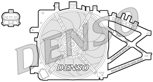FAN. RADIATOR OPEL COMBO C 01 - 
