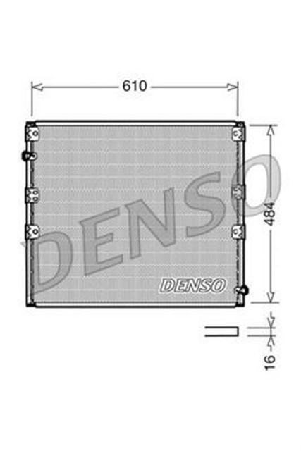 CONDENSER. AIR CONDITIONING TOYOTA LAND CRUISER / PRADO / COLORADO J90 95 - 02