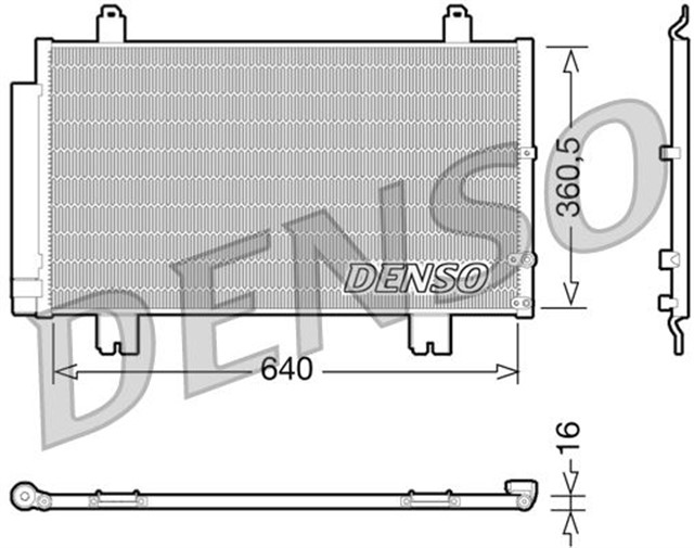 CONDENSER. AIR CONDITIONING LEXUS GS 05 - 11