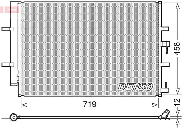 KLIMA RADYATORU KONDENSERI TRANSIT CUSTOM V362 12 TRANSIT V363 14 2.2 TDCI 717X467 AL AL