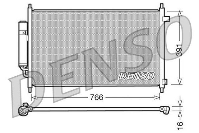 CONDENSER. AIR CONDITIONING HONDA FR - V 04 - 
