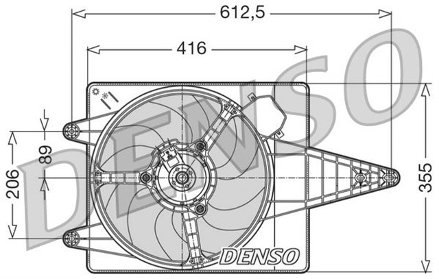 FAN. RADIATOR ALFA ROMEO 145 / 146 94 - 01