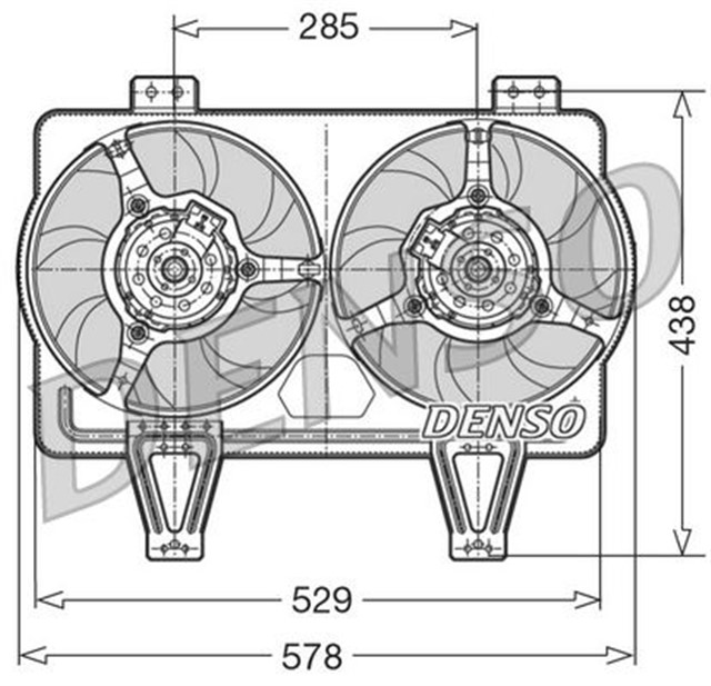 FAN. RADIATOR ALFA ROMEO 164 87 - 98