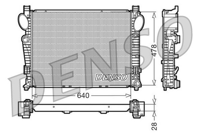 RADIATOR. ENGINE COOLING MERCEDES - BENZ S - CLASS W220 98 - 05