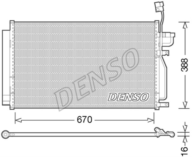 CONDENSER. AIR CONDITIONING CHEVROLET CAPTIVA 06 - 