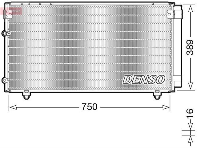 CONDENSER. AIR CONDITIONING TOYOTA AVENSIS VERSO 01 - 09