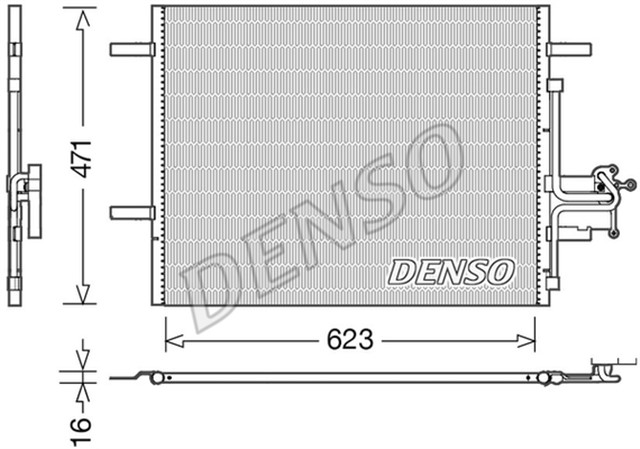 CONDENSER. AIR CONDITIONING VOLVO S60 II 10 - 18
