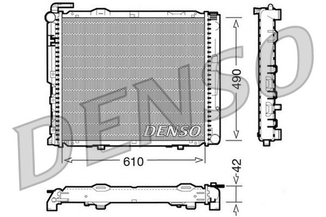 RADIATOR. ENGINE COOLING MERCEDES - BENZ E - CLASS 124 92 - 96