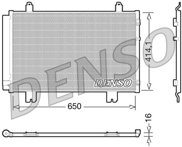 CONDENSER. AIR CONDITIONING LEXUS LS 06 - 17