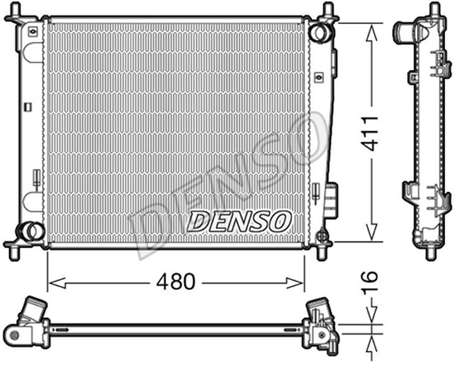 RADIATOR. ENGINE COOLING KIA SOUL I 09 - 