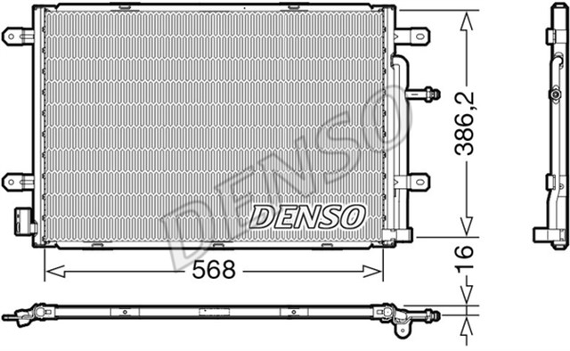 CONDENSER. AIR CONDITIONING AUDI A4 8E. B7 04 - 08