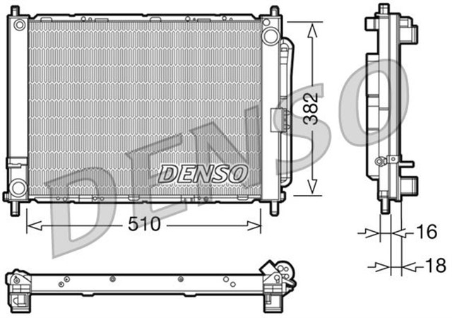 RADIATOR - MODULE - ENGINE COOLING RENAULT CLIO III 05 - 14