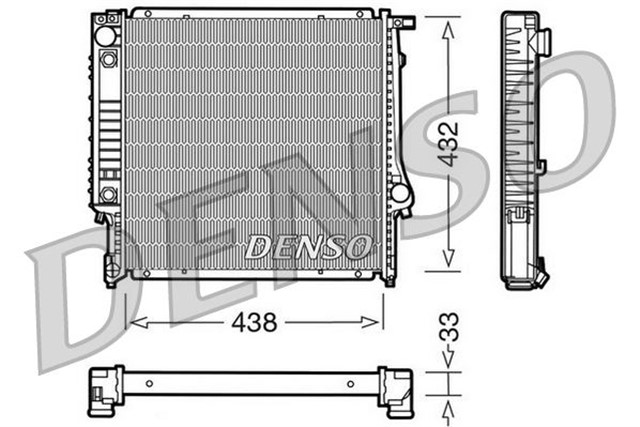 RADIATOR. ENGINE COOLING BMW 3 E30 82 - 94
