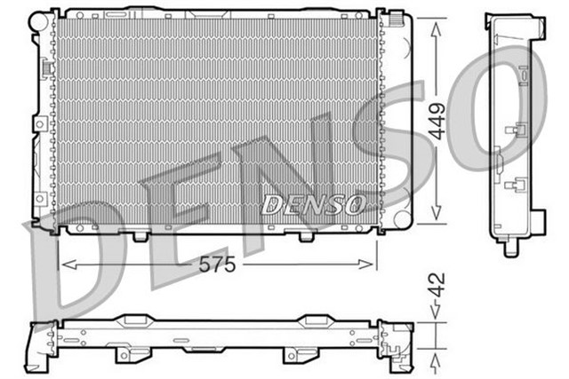 RADIATOR. ENGINE COOLING MERCEDES - BENZ 190 W201 82 - 93