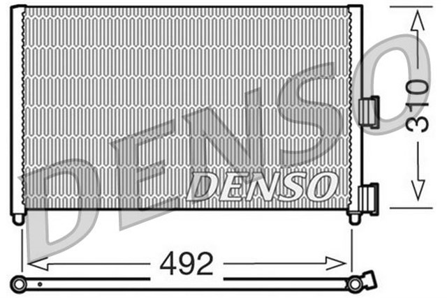 CONDENSER. AIR CONDITIONING FIAT DOBLO 01 - 