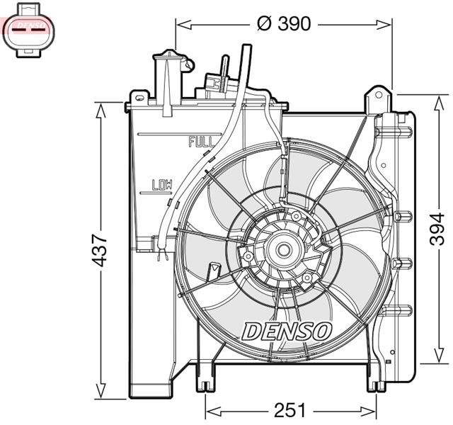 FAN. RADIATOR CITRO N C1 I 05 - 14