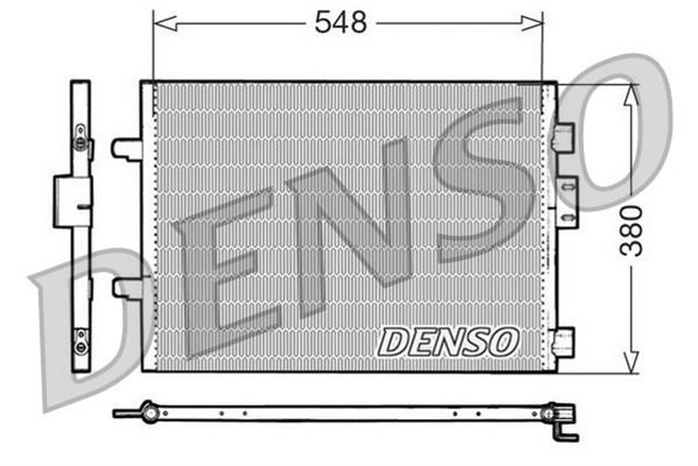 CONDENSER. AIR CONDITIONING RENAULT CLIO II 98 - 