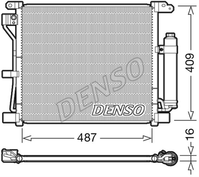 CONDENSER. AIR CONDITIONING NISSAN JUKE 10 - 