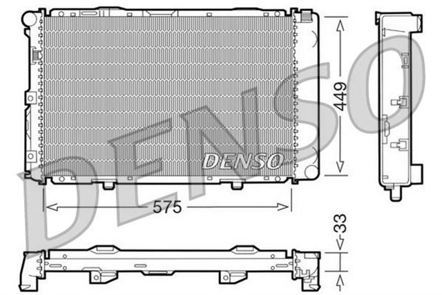 RADIATOR. ENGINE COOLING MERCEDES - BENZ 190 W201 82 - 93