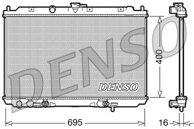 RADIATOR. ENGINE COOLING NISSAN ALMERA TINO 00 - 06