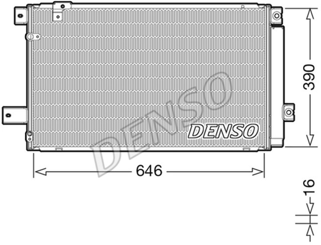 CONDENSER. AIR CONDITIONING TOYOTA AVENSIS 03 - 09