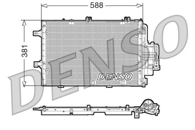 CONDENSER. AIR CONDITIONING OPEL COMBO C 01 - 