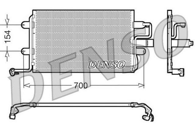 CONDENSER. AIR CONDITIONING AUDI A3 8L 96 - 03