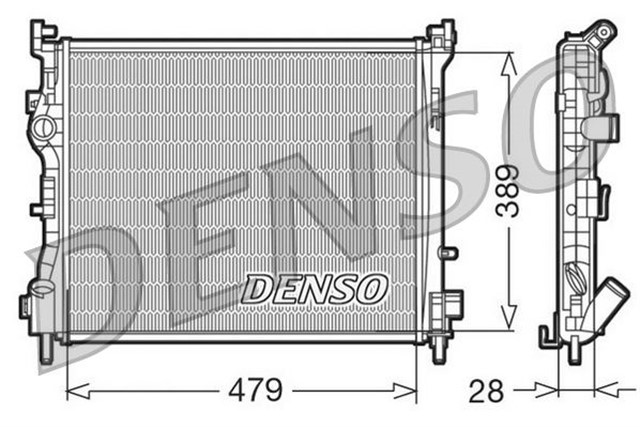 RADIATOR. ENGINE COOLING RENAULT CLIO II 98 - 